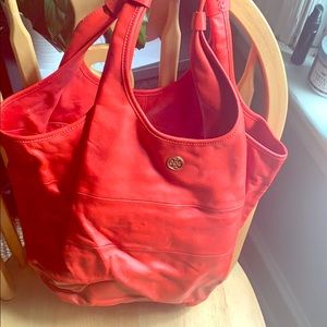Tory Burch spicy orange tote